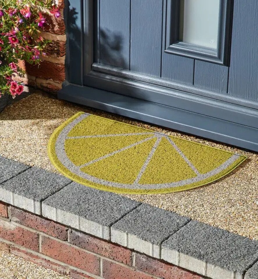 image 1 of Nicoman Lemon Halfmoon Door Mat