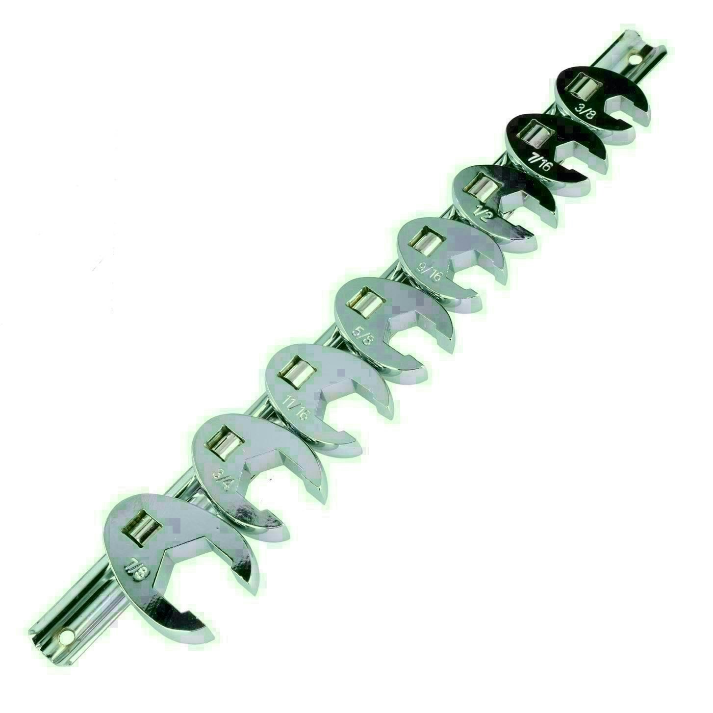 AB Tools 18-Piece 3/8" Drive Crowfoot Wrench Set - Metric & SAE Crow Feet Socket Set