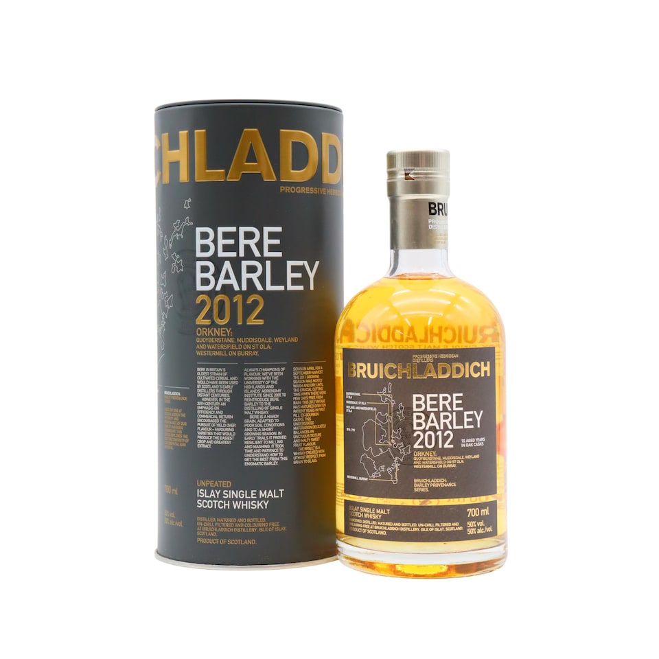Bruichladdich - Bere Barley Islay Single Malt Scotch 2012 10 year old Whisky