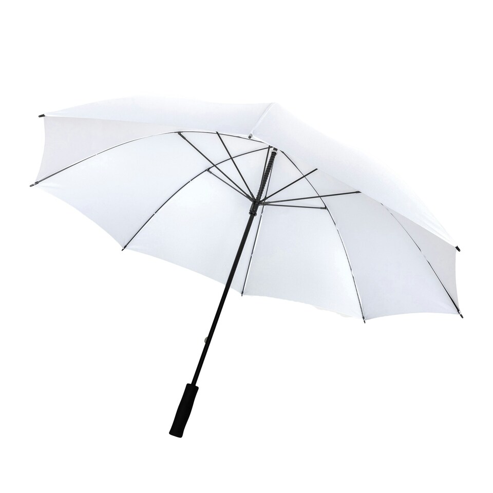 image 1 of XD Collection Impact RPET Aware Stormproof Stick Umbrella - White - One Size