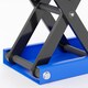 image 8 of DURHAND 500KG Motorcycle Lift Scissor Jack, Height Adjustable Motorbike Stand with Anti-Slip Wide Deck, Heavy Duty Steel Motorbike Repair Lift Hoist Stand for Home Garage, Blue