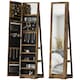 image 1 of HOMCOM Jewelry Cabinet Full Length Mirror Swivel Lockable Jewelry Organiser | Multi