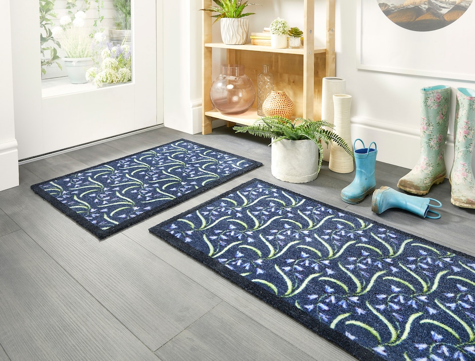image 1 of My Mat Nylon Indoor Pattern My Bluebells 50x75