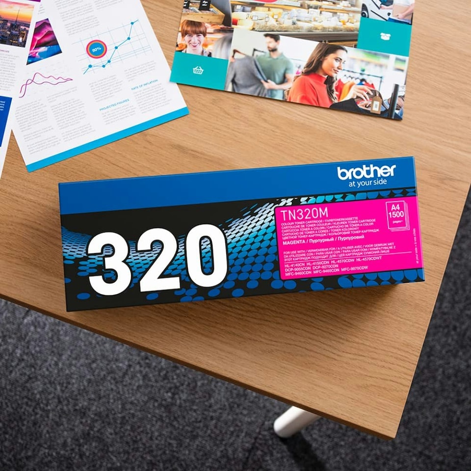 image 1 of Brother TN320M 1500 Pages Toner