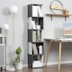 image 2 of HOMCOM 5-Tier Bookshelf Freestanding Bookcase Storage Shelves, White