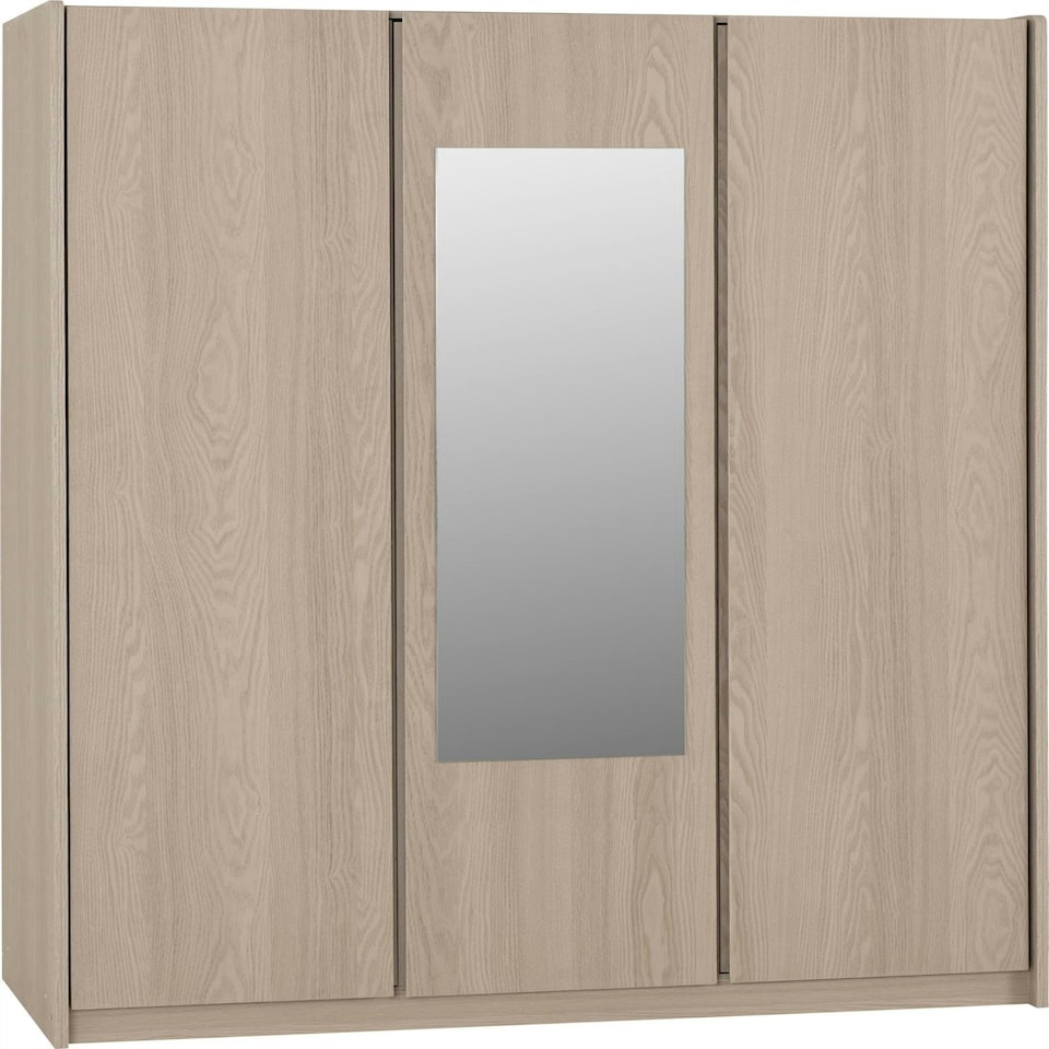 image 1 of Paris 3 Door Triple Mirrored Wardrobe