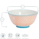 image 3 of Nicola Spring Hand-Printed Cereal Bowls - 16cm - Orange - Pack of 6 Multi