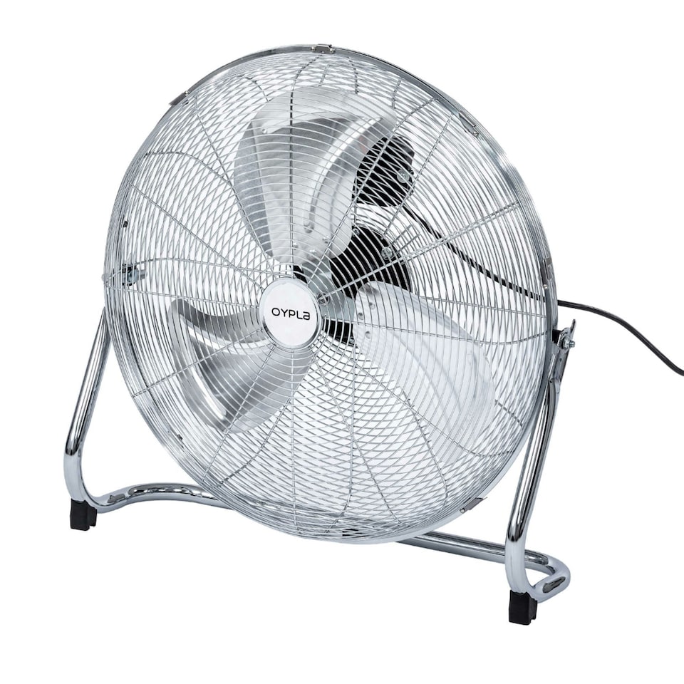 image 1 of Oypla Electrical 20" Inch 50cm Chrome 3 Speed Floor Standing Gym Fan Hydroponic