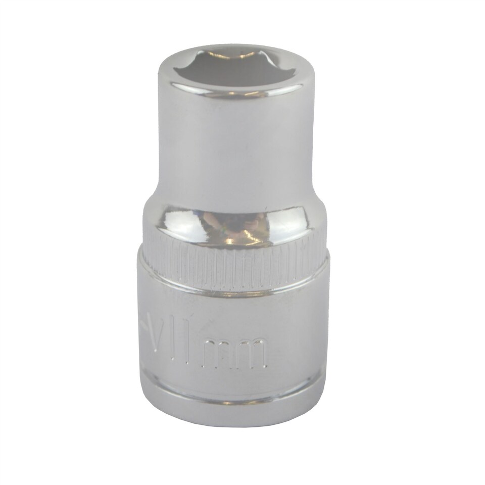 image 1 of 11mm 1/2" Drive Shallow Metric Socket Single Hex / 6 sided Bergen