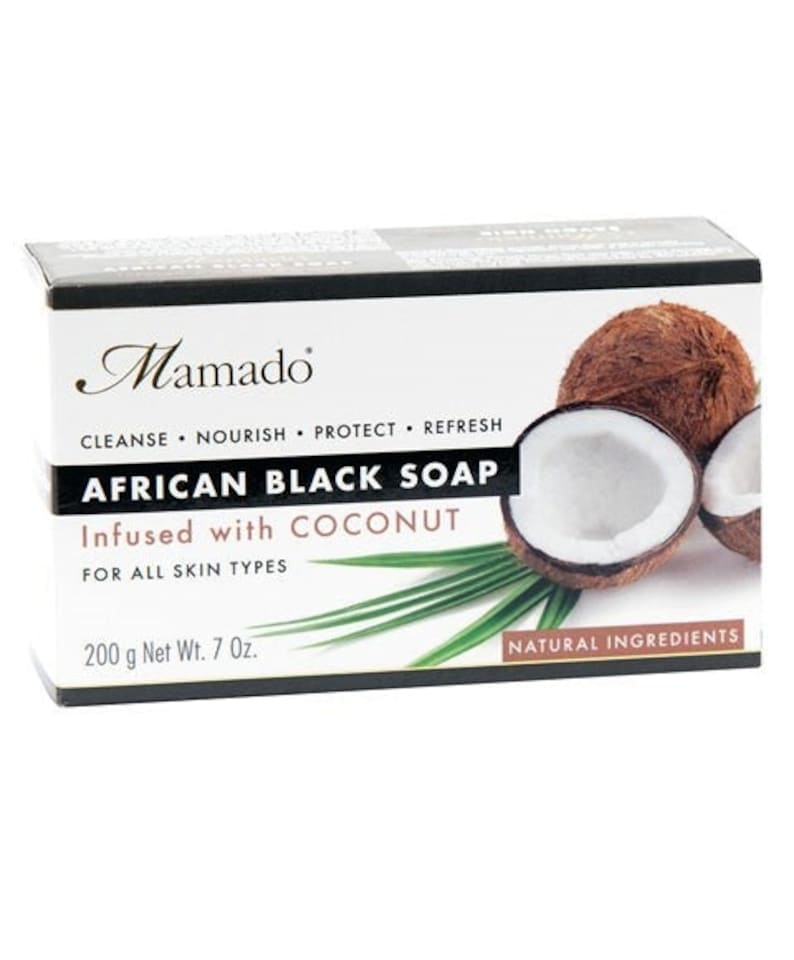 Mamado African Black Soap Infused With Coconut 200 g