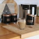 image 5 of Harbour Housewares 3pc Round Metal Tea Coffee Sugar Canister Set - Black/Copper - Kitchen Caddy Kitchen Storage Containers Canisters