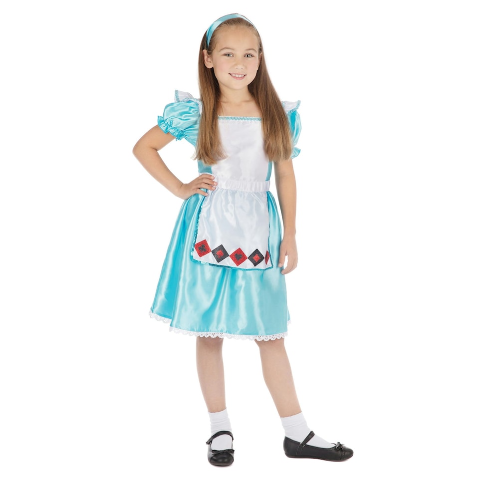 image 1 of Bristol Novelty Girls Sweetie Girl Costume - Blue/White - One Size One Size
