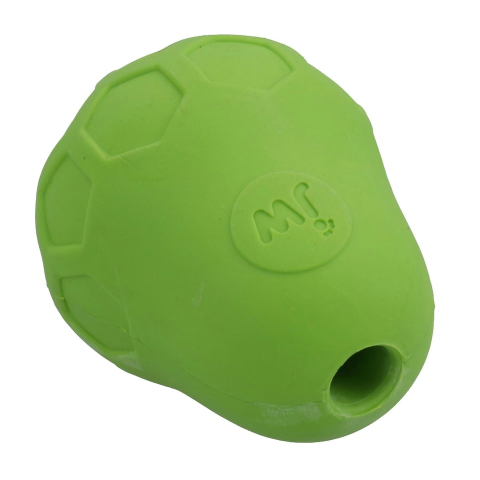 image 1 of Small Rubber Green Tumble Tease Dog Interactive Play Treat Fillable Toy Gift