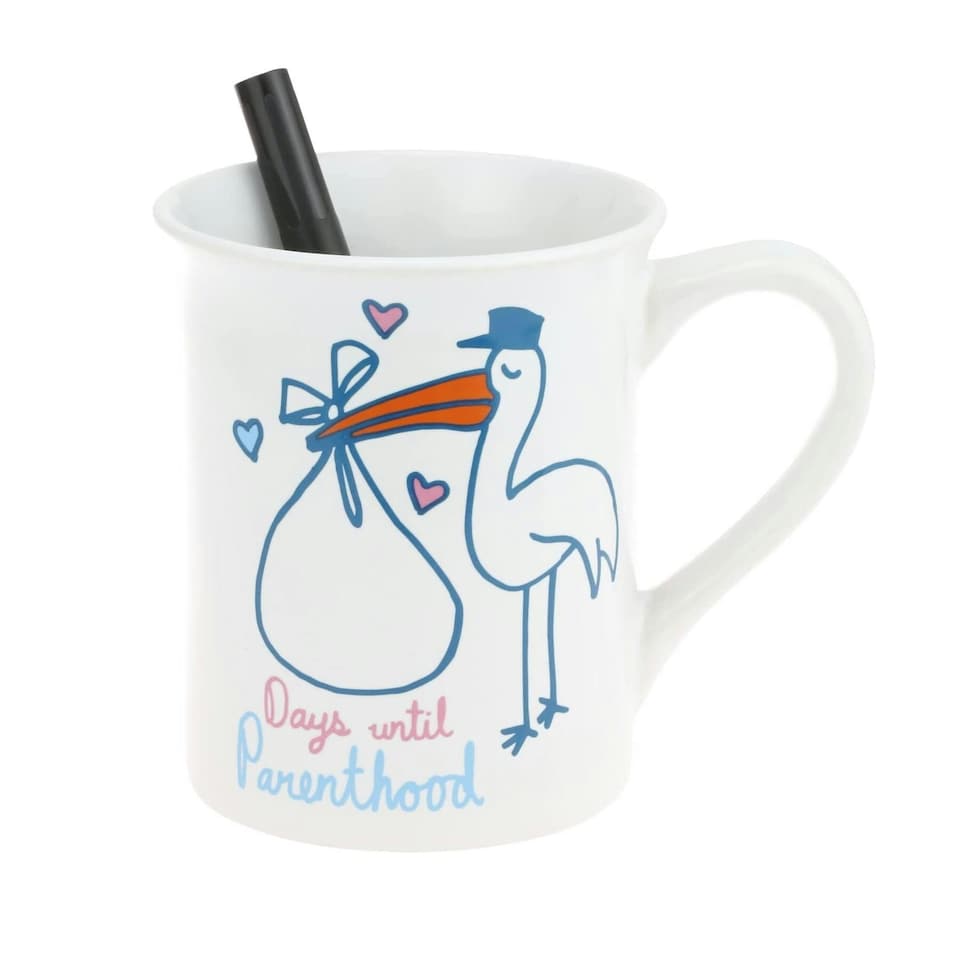 Our Name Is Mud Ceramic Mug Personalised New Parent 454ml | White | 1