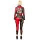 image 2 of Suicide Squad 2 Unisex Adult Harley Quinn Costume - Red/Black - S S