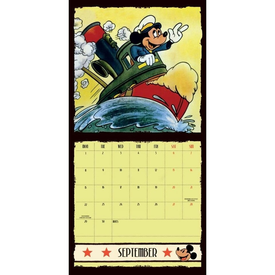 image 1 of Disney 2025 Mickey Mouse 90th Anniversary Calendar - Multicoloured - One Size