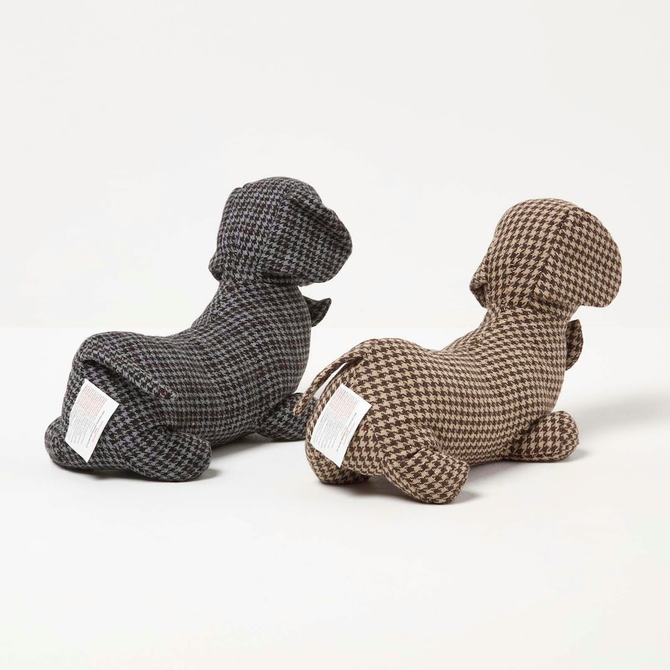 image 1 of Homescapes Dog Door Stop - Set of 2 - Animal Door Stops