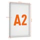 image 7 of Durable Outdoor Snap Frame Weatherproof Poster Holder Notice Board | A2 Silver