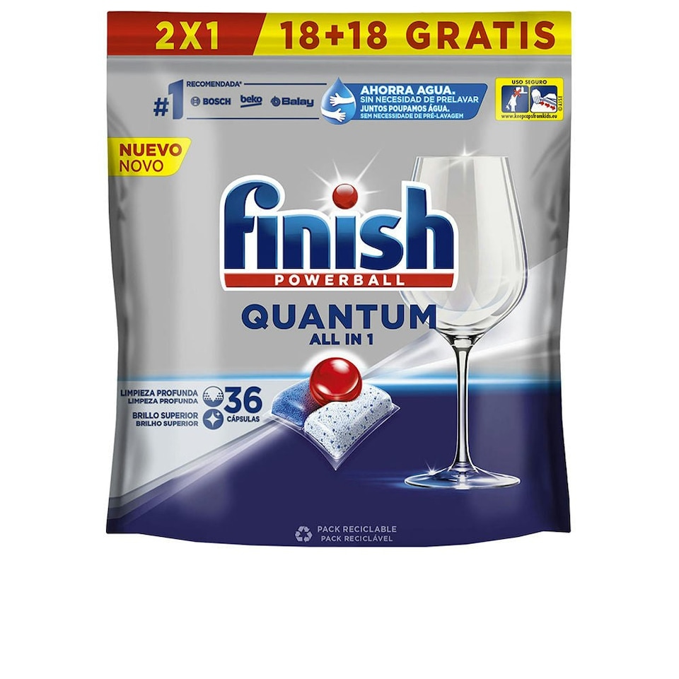 FINISH POWERBALL QUANTUM dishwasher 36 tablets N/A | N/A | One Size