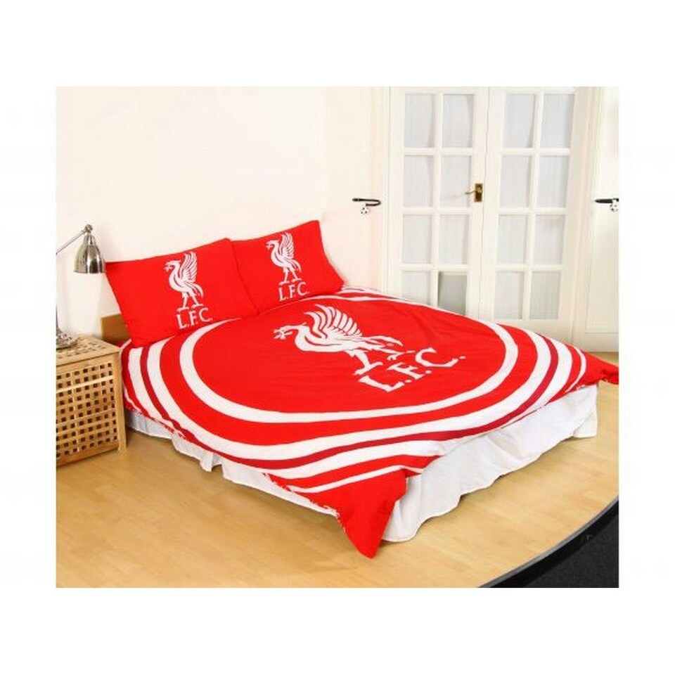 image 1 of Liverpool FC Pulse Reversible Duvet Set - Red/White - Double