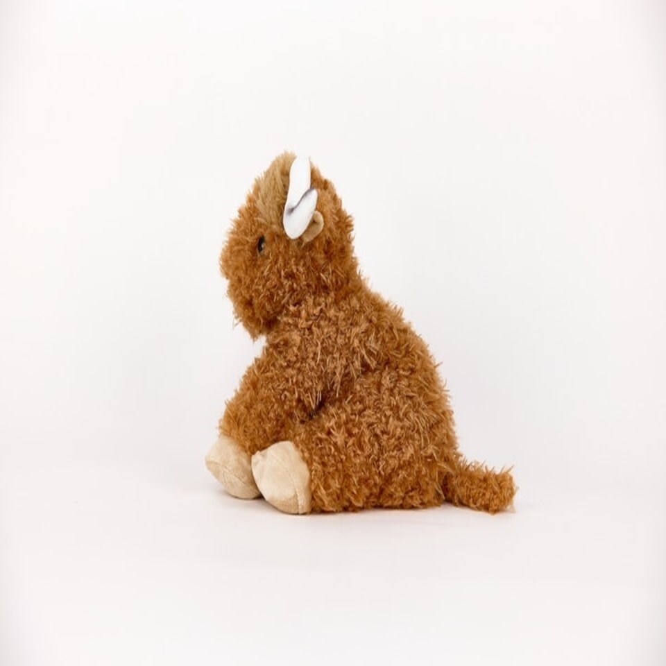 image 1 of Warmies Plush Highland Cow with Horns Microwavable LARGE