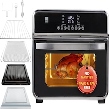 Sensio Home 15L Air Fryer Oven, Dehydrator, Rotisserie, Bake, Defrost, 14 Presets, Accessory Set 1600W