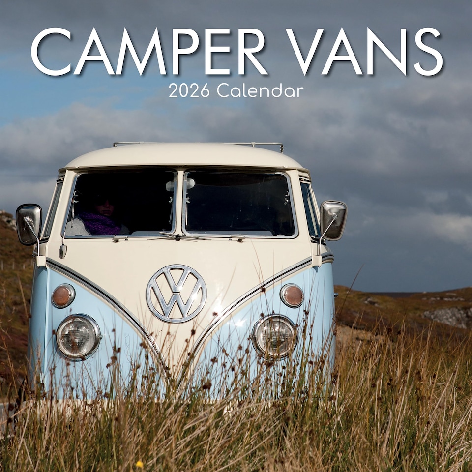 2026 Square Wall Calendar - Camper Vans