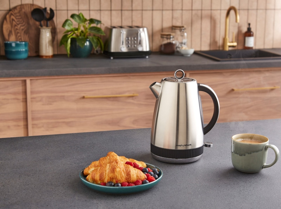 image 1 of Morphy Richards Mexborough Kettle & Toaster Bundle Black Trim