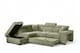 image 1 of Green Chenille Fabric 1C2 Corner Sofabed with Storage and Ottomans AMELIA