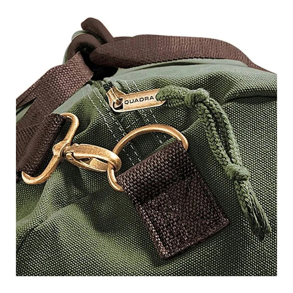 image 1 of Quadra Vintage Canvas Holdall - Vintage Military Green - One Size | Green | One Size