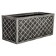 image 1 of 1 x Large Rectangular Lazio Effect Planter For Garden Indoor & Outdoor Patio Planters Pots Grey