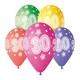 image 1 of Assorted Colour Cosmic Stars Age 30 Latex Balloons 33cm / 13 in - Pack of 6