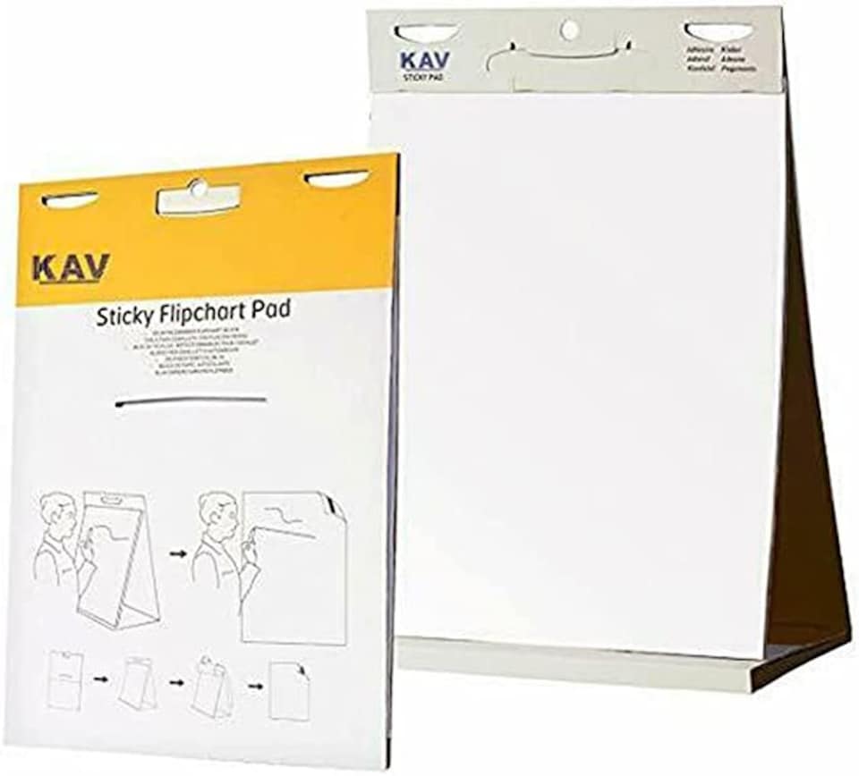 KAV A1 Flipchart Paper Pad with Plain Perforated Bleed proof 40