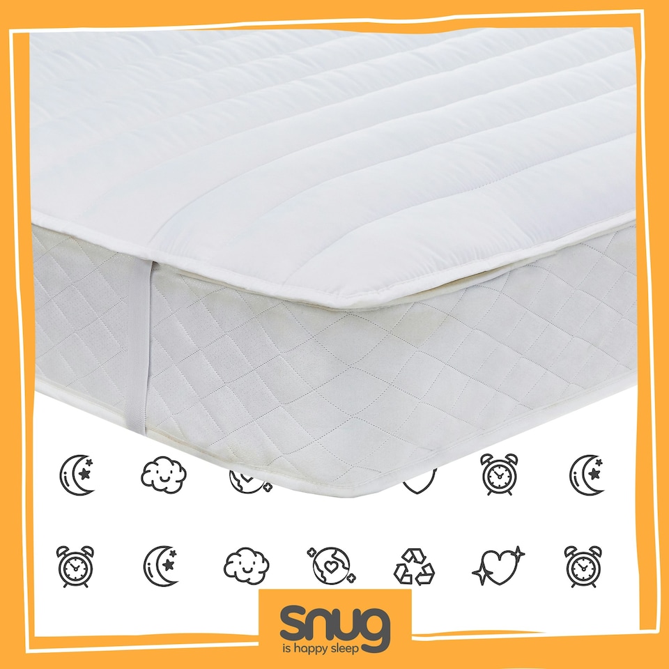image 1 of Snug Brilliantly Bouncy Mattress Topper - Single