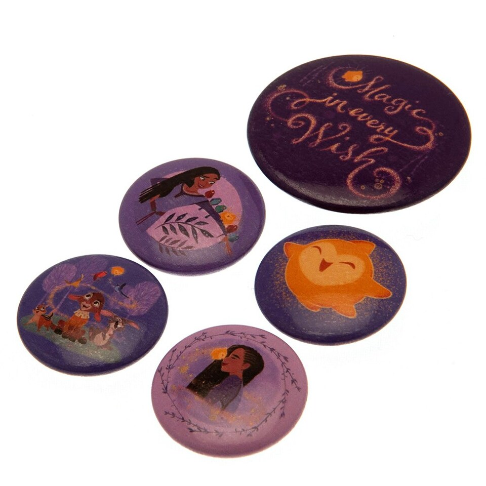 image 1 of Wish Badge (Pack of 5) - Purple - One Size