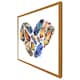 image 4 of Boho tribal heart (Picutre Frame) Brown | S
