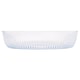 image 7 of Argon Tableware Optical Oval Glass Oven Dishes - 35cm x 24cm - Pack of 2 | Clear | Clear | 35cm x 24cm