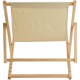 image 3 of Interiors by Premier Sling Design Cream Deck Chair, Stylish Design Lawn Chair, Ethically Sourced Deck Chair, Garden Chair