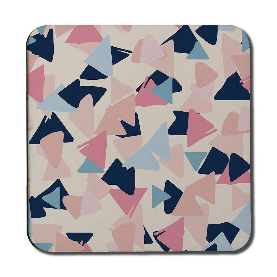 image 1 of Pastel Coloured Triangles (Coaster)