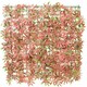 image 1 of Primrose Red Acer Artificial Hedge Garden Patio Panels 50cm x 50cm Set of 2