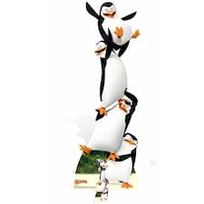 Penguins Madagascar Lifesize Cardboard Cutout 160cm