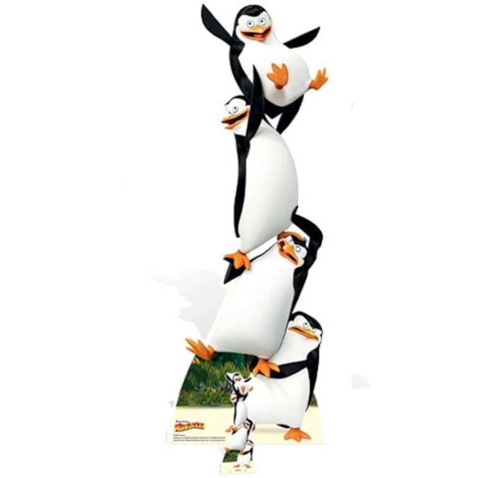 Penguins Madagascar Lifesize Cardboard Cutout 160cm