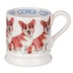 image 1 of Mug: 1 x 300ml Emma Bridgewater Pembroke Welsh Corgi 1/2 Pint Mug, Ceramic White
