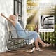 image 3 of Outsunny 2 Seater Rocker Double Rocking Chair Lounger Outdoor Garden Furniture
