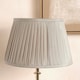 image 2 of 35cm Taupe Poly Cotton Pleat Lamp Shade For Table Lamps