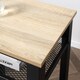 image 9 of HOMCOM Modern Side Table with 2-Tier Shelves End Table for Bedroom, Living Room Yellow