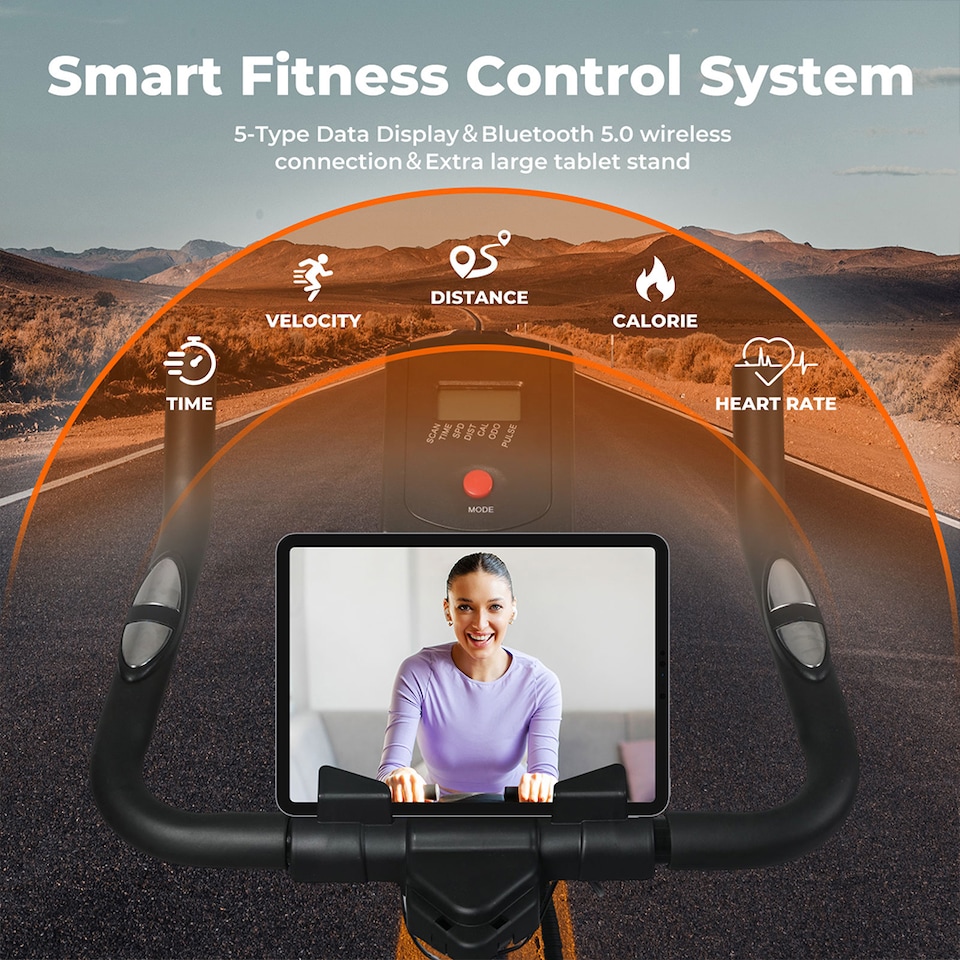 image 1 of Centra Magnetic Exercise Bike Indoor Cardio Spinning Training Fitness