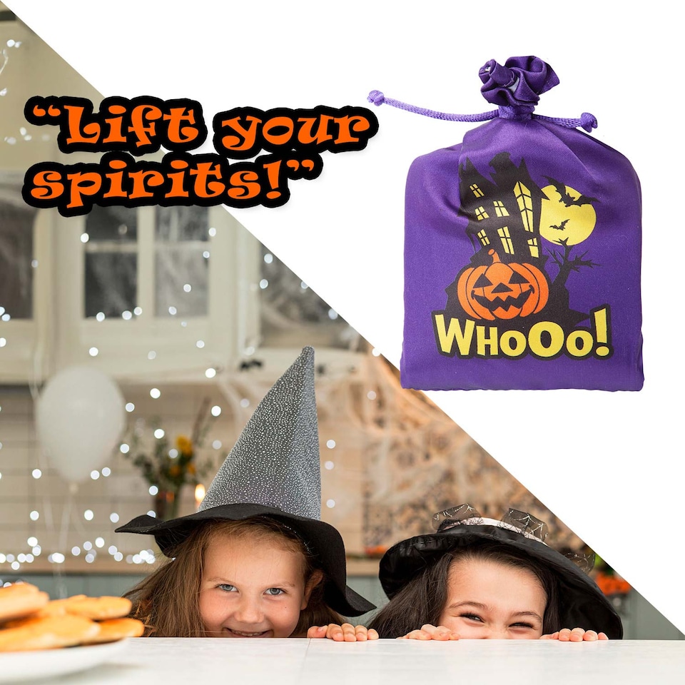 image 1 of PMS Halloween Bag with Creepy Sounds - Purple Pumpkin Trick or Treat Bag