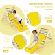 image 6 of COSTWAY 2-in-1 Triangle Climbing Set Wooden Toddler Climbing Triangle Ladder