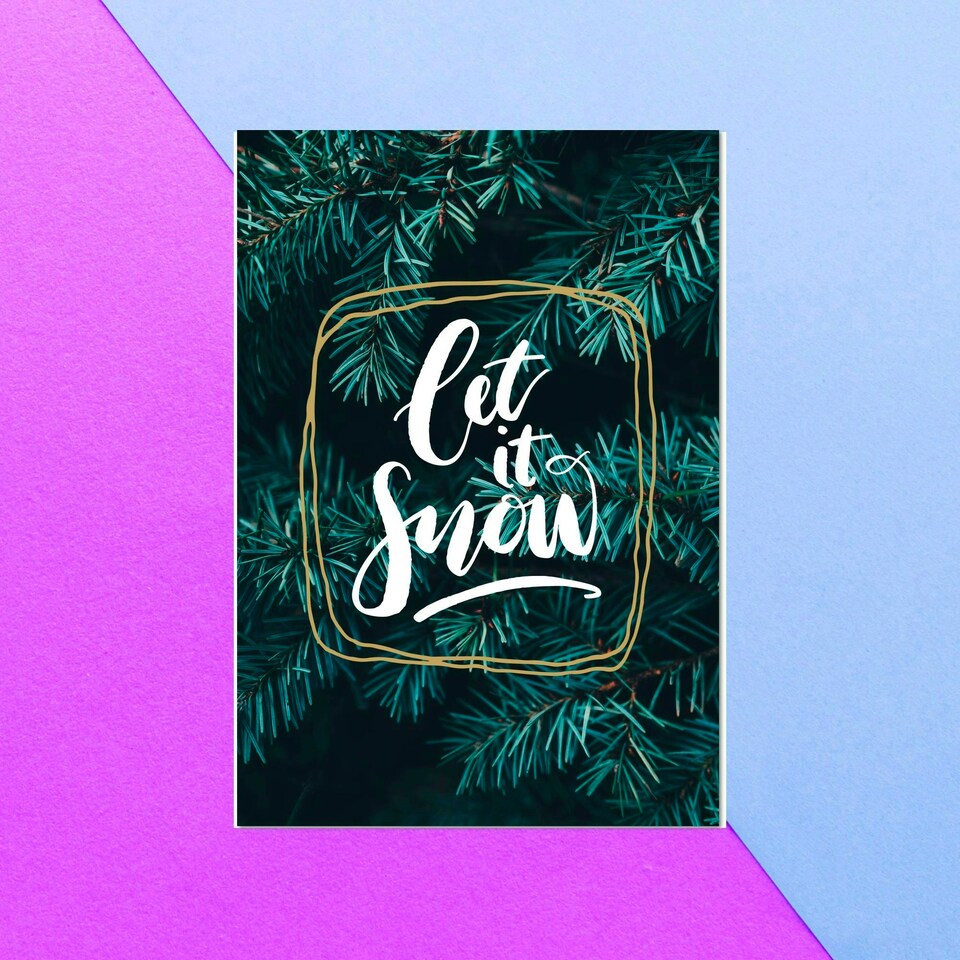 Let It Snow Greetings Card